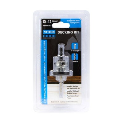 Titan 10G x 50mm Decking Countersink Tool Workshop Tool