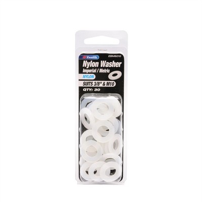 Zenith 3/8" And M10 Nylon Washer - 30 pieces