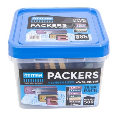 Titan 4 Sizes Mixed Window Packers - 500 Piece