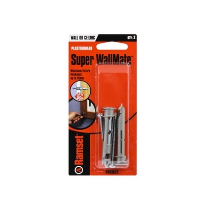 Ramset 8 x 64mm Zinc Alloy Toggle With Screw - 2 pieces