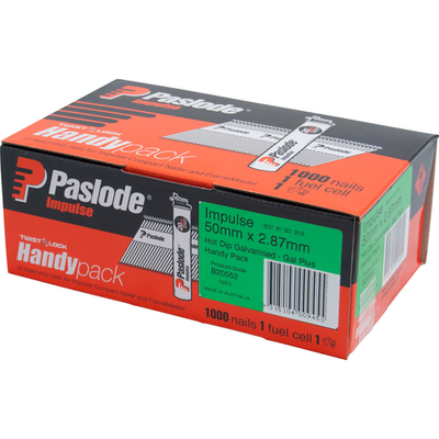 Paslode Impulse 50 x 2.87mm Hot Dipped Galvanised Impulse Nail - 1000 Pack(0)Mor