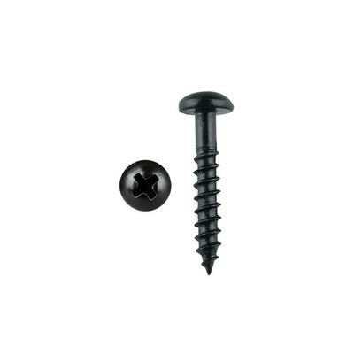 Pinnacle 3.5 x 20mm Black Round Head Timber Screw 4 pcs