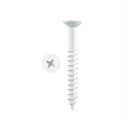 Pinnacle 5.0 x 40mm White Countersunk Timber Screw - 20 pieces