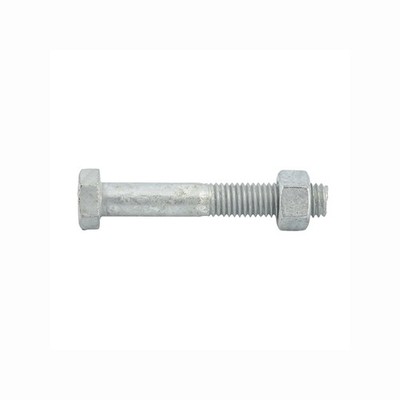 ZENITH M12 x 75mm Hot Dip Galvanised Hex Head Bolts and Nuts 4 pcs