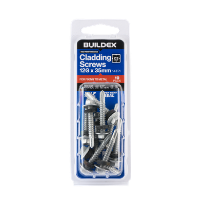 Buildex 12G x 35mm Class 3 Roofing TEKS® Screws with Seal 2 pcs