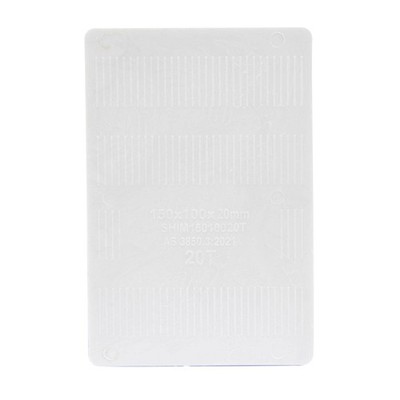 Titan 20 x 150 x 100 mm White Shim Packing