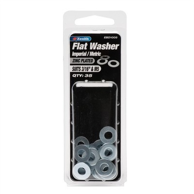 Zenith 3/16" x M5 Zinc Plated Flat Washer 2 pcs