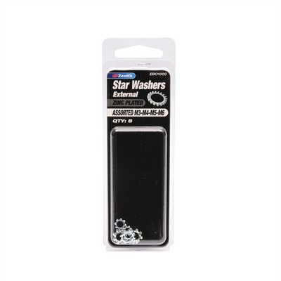 Zenith M3-M4-M5-M6 Zinc Plated Assorted External Star Washer 2 pcs