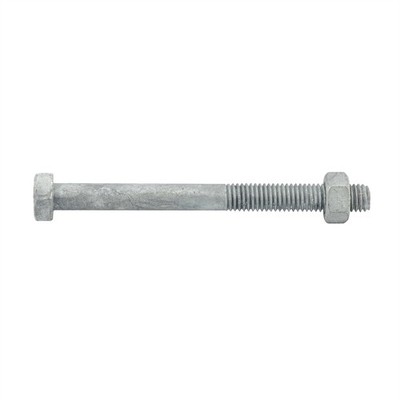 Zenith M8 x 90mm Hot Dipped Galvanised Hex Head Bolt And Nut 5 pcs
