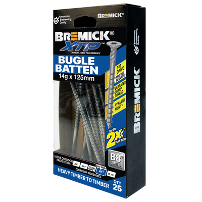 Bremick XTP 14g x 125mm T40 B8 Bugle Batten - 25 pieces
