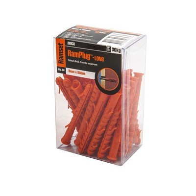 Ramset 8 x 80mm Long Anchor RamPlug - 30 pieces