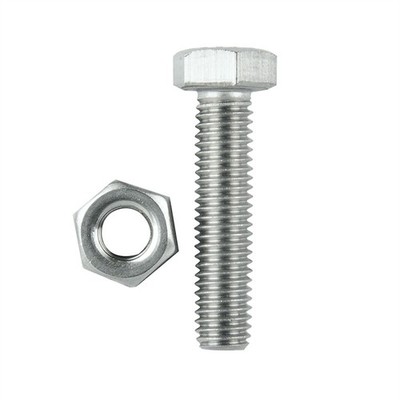 Pinnacle M10 x 75mm Stainless Steel Hex Bolt And Nut - 2 pieces