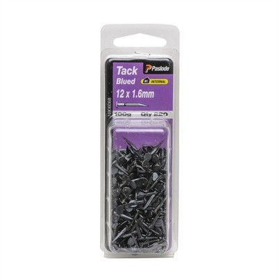 Paslode 12 x 1.6mm 100g Blued Tack Nails - 220 pieces