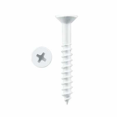 Pinnacle 5 x 50mm White Countersunk Timber Screw 2 pcs