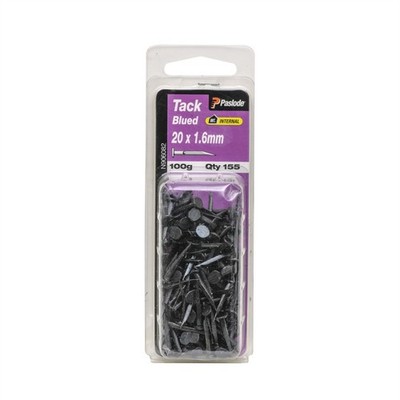 Paslode 20 x 1.6mm 100g Blued Tack Nail - 155 pieces