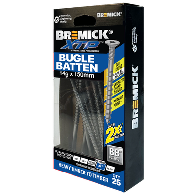 Bremick XTP 14g x 150mm T40 B8 Bugle Batten - 25 pieces
