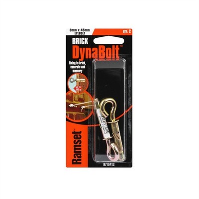 Ramset 8 x 45mm DynaBolt Plus Eye Bolt 2 pcs