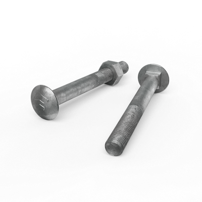 ZENITH M10 x 90mm Hot Dip Galvanised Cup Head Bolts & Nuts 5 pcs