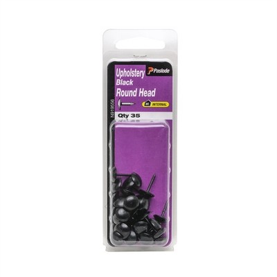 Paslode Black Round Head Upholstery Nails - 35 pieces