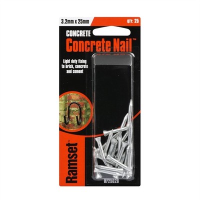Ramset 3.2 x 25mm Concrete Nail - 25 pieces