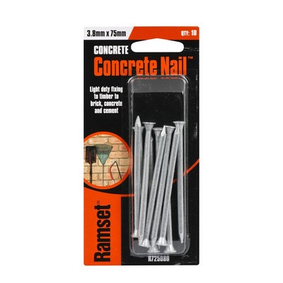 Ramset 3.8 x 75mm Concrete Nail - 10 pieces
