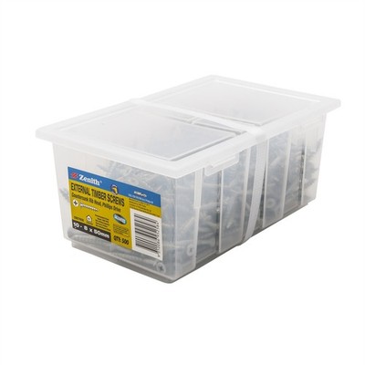 Zenith 10 - 8 x 50mm Galvanised Countersunk Rib Head Timber Screws - 500 pieces