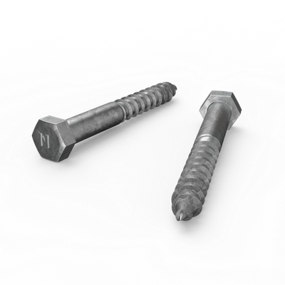 ZENITH M12 x 100mm Hot Dip Galvanised Hex Head Coach Screws 4 pcs