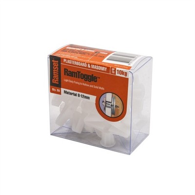 Ramset 12mm RamToggle - 20 pieces