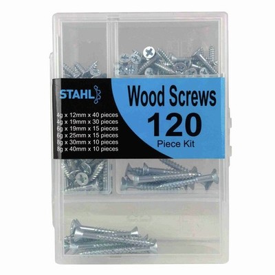 STAHL Handy Kit Wood Screws 120pce 2 pcs