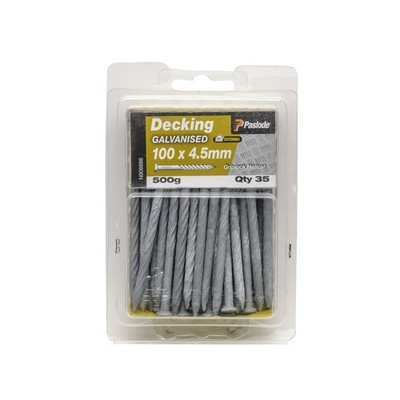 Paslode 100 x 4.5mm 500g Galvanised Griplock Nails - 35 pieces