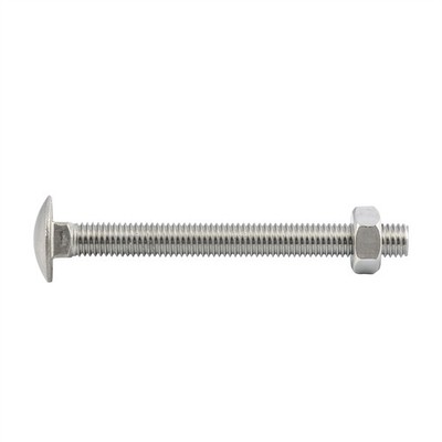 ZENITH M10 x 100mm Stainless Steel 304 Grade Cup Head Bolts And Nuts 2 pcs