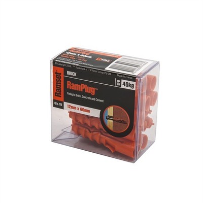 Ramset 12 x 60mm Anchor RamPlug - 15 pieces