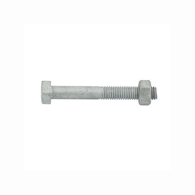 Zenith M8 x 60mm Hot Dipped Galvanised Hex Head Bolt And Nut 5 pcs
