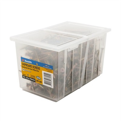 Zenith 10G x 75mm Countersunk Rib Head Chipboard Screws - 500 Pack(9)More option