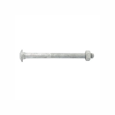 Zenith M8 x 100mm Hot Dipped Galvanised Cup Head Bolt And Nut 5 pcs
