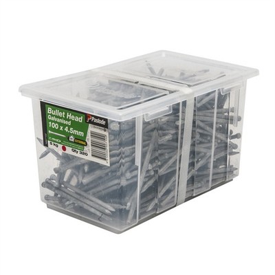 Paslode 100 x 4.5mm 5kg Galvanised Bullet Head Nails - 320 pieces