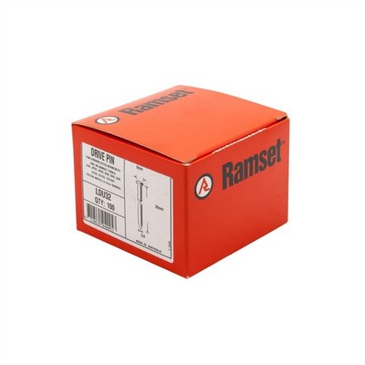 Ramset 3.8 x 32mm Nail Gun Drive Pins - 100 pieces