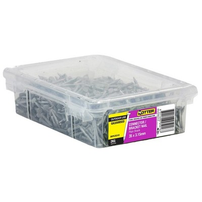 Otter 2kg 35 x 3.15mm Galvanised Connector / Bracket Nails Car Wiring Adapter