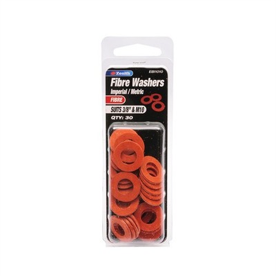 Zenith 3/8" And M10 Fibre Washer - 30 pieces