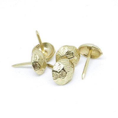 Pinnacle Brass Hammer Head Upholstery Nails 2 pcs