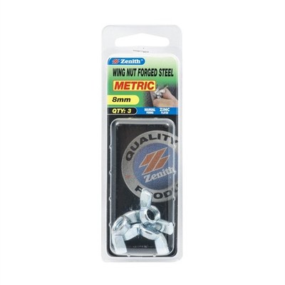 Zenith M8 Forged Wing Nut - 3 pieces
