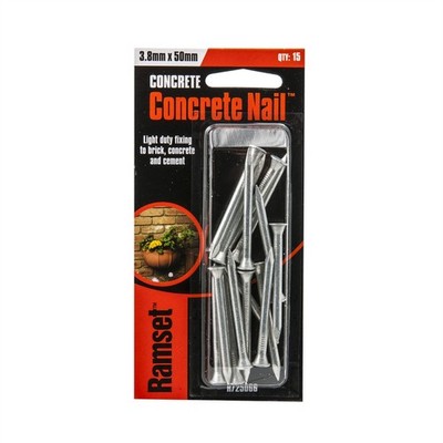 Ramset 3.8 x 50mm Concrete Nail - 15 pieces
