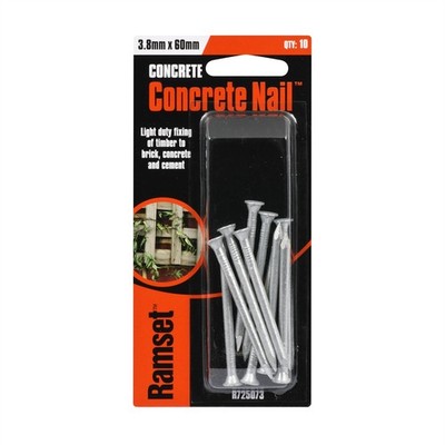 Ramset 3.8 x 60mm Concrete Nail - 10 pieces