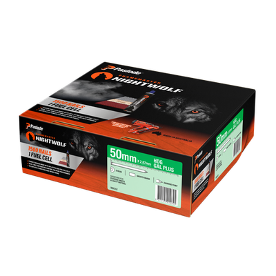 Paslode 50 x 2.87mm NightWolf HD Galv D-Head Smooth Nail - 1500 pieces