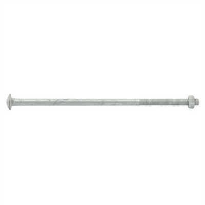 ZENITH M10 x 260mm Hot Dip Galvanised Cup Head Bolts & Nuts 2 pcs
