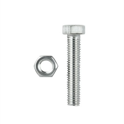 Pinnacle M8 x 50mm Stainless Steel Hex Bolt And Nut - 2 pieces