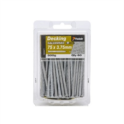 Paslode 75 x 3.75mm 500g Griplock Galvanised Nails - 60 pieces