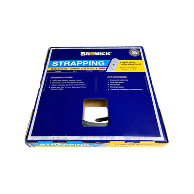 Bremick 25mm x 0.8mm x 30 Metres Galvanised Strapping