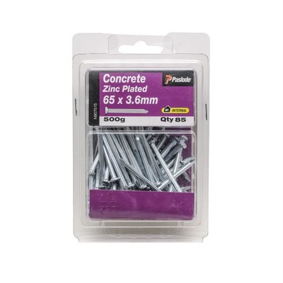 Paslode 65 x 3.6mm 500g Concrete Nails - 85 pieces
