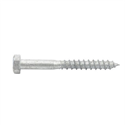 Zenith M8 x 75mm Hot Dipped Galvanised Hex Head Coach Screw 10 pcs